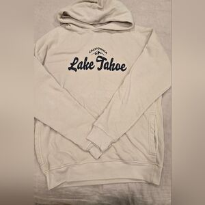 Mens Lake Tahoe Cream Hoodie